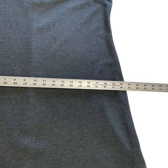 Madewell Charcoal Heather Gray Long bell sleeve Knit Tunic Dress Size M - Picture 10 of 14
